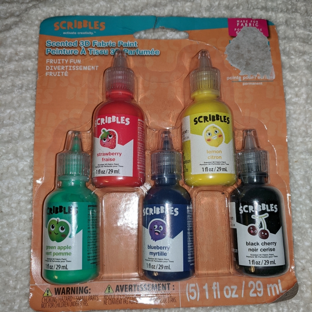 NEW! 3D Fabric Paints (Set of 5)
